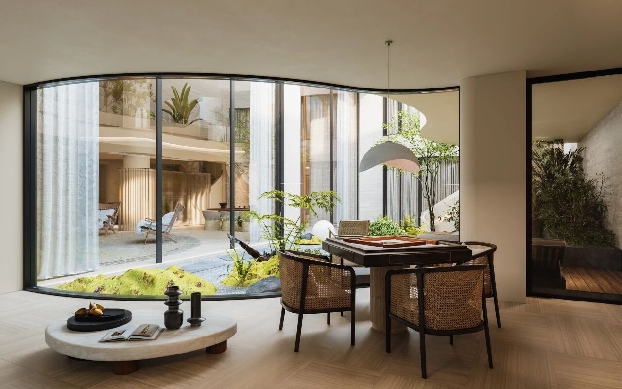 Malaysia Curved Villa Space Planning image 3