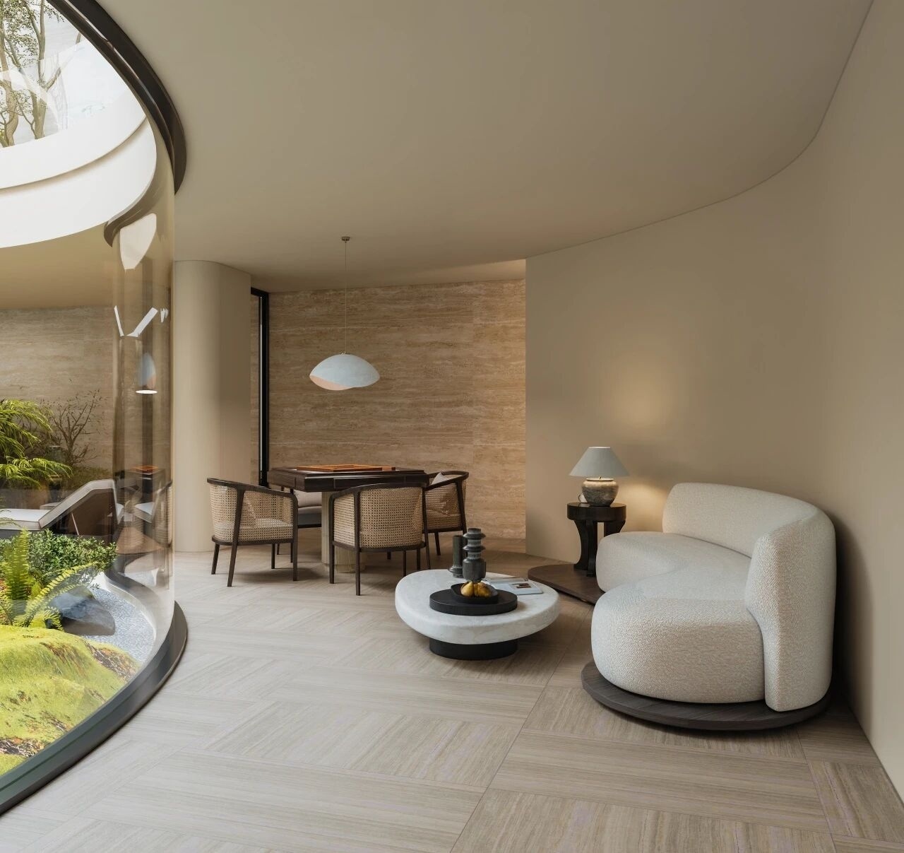 Malaysia Curved Villa Furniture & Materials image 3