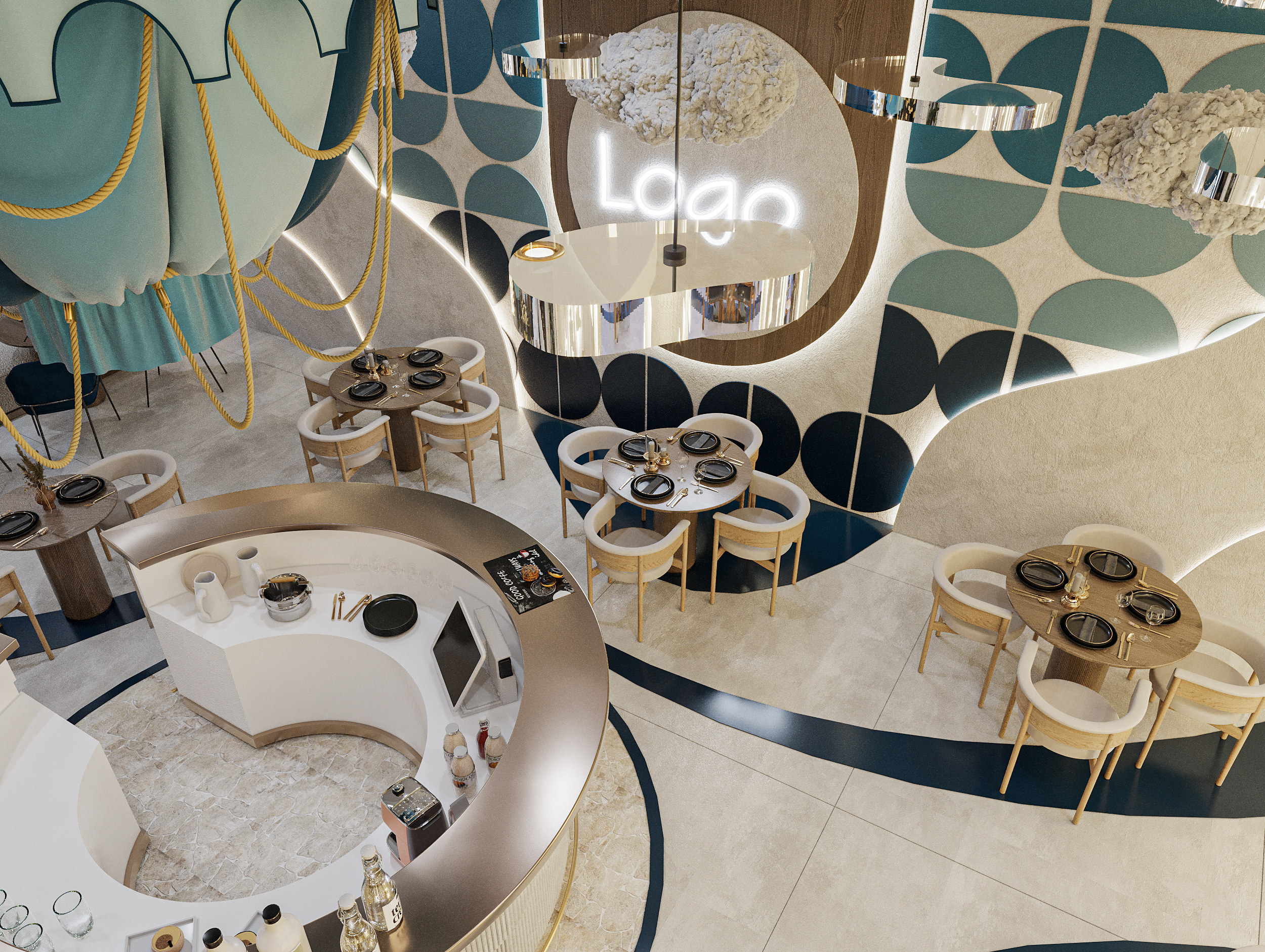 Qatar Fast Food Restaurant Main Dining Experience image 1